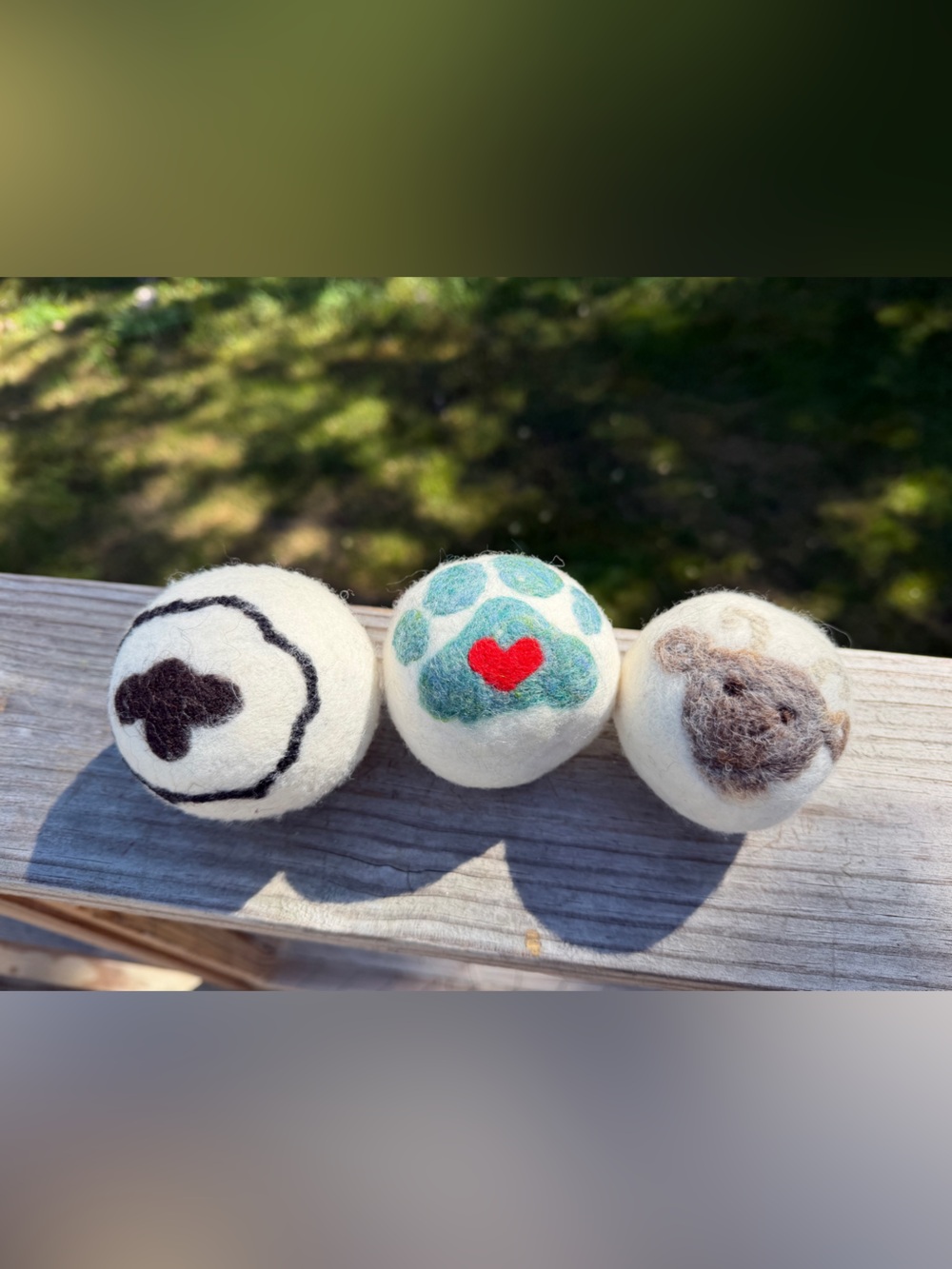 Hand-Felted Wool Dryer Balls | Was Fundraiser for Humane Society